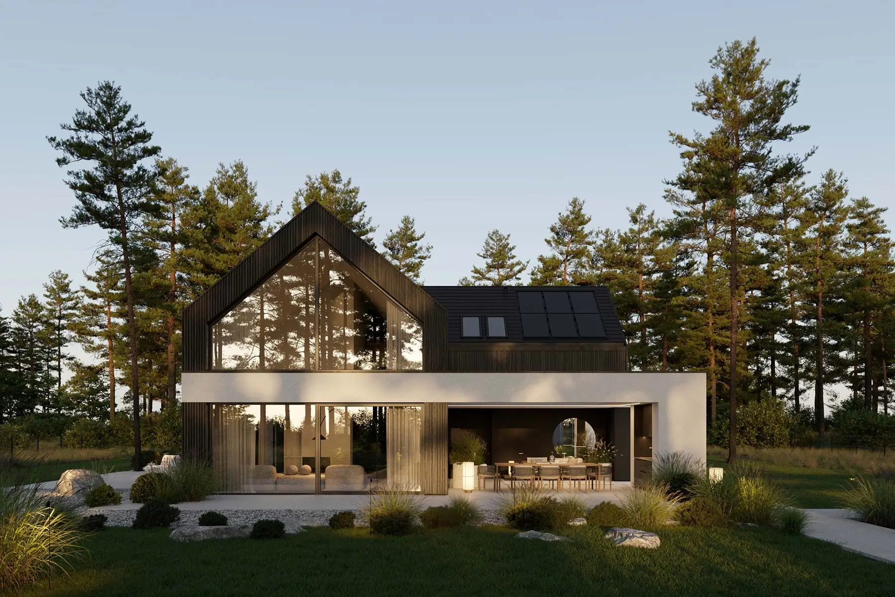 Projekt gotowy Projekt HomeKONCEPT 116 (HomeKONCEPT) — wizualizacja domu jednorodzinnego